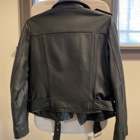 All Saints Balfern Leather Jacket Size US 8. Perfect condition. Rarely worn. - Picture 3 of 7